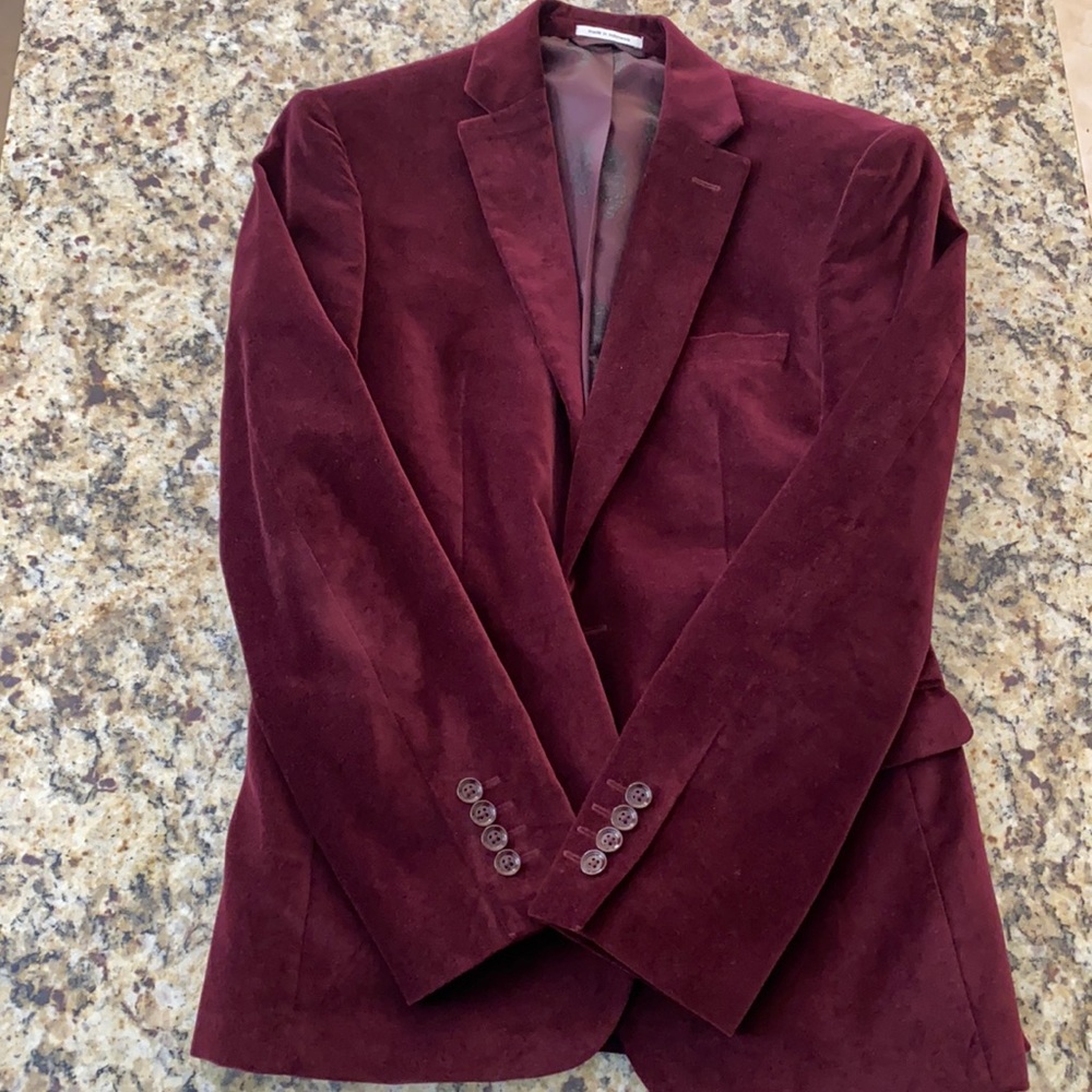 Bar III velvet blazer
